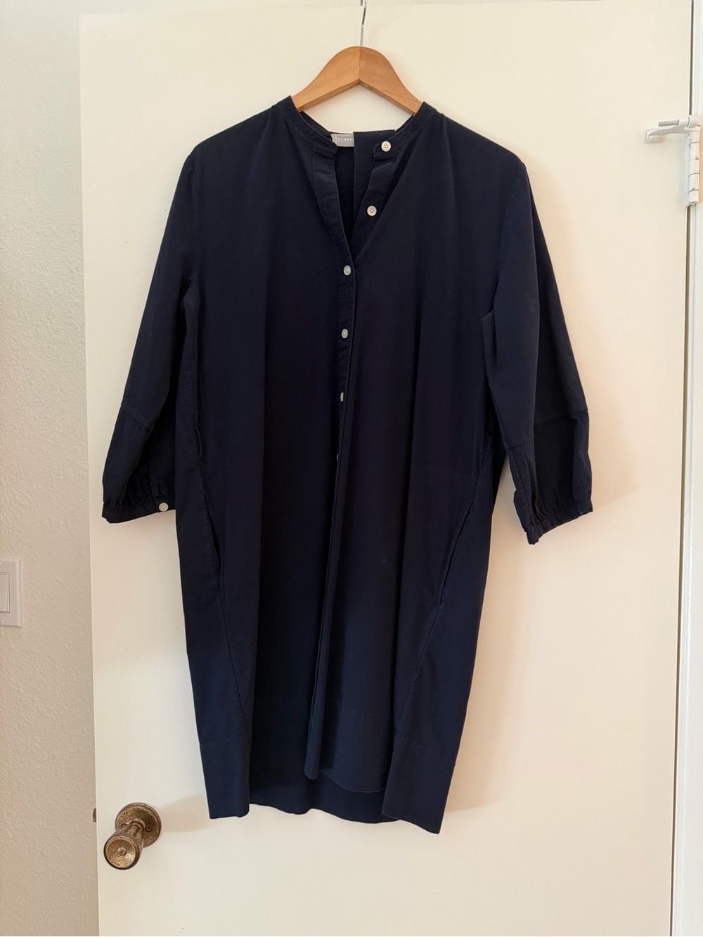 Everlane Navy Blue Shirt Dress